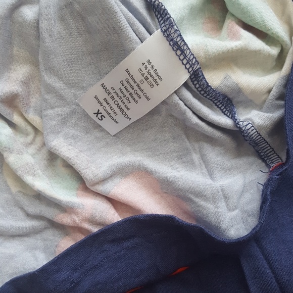 Lularoe Floral Blue Irma Top - Picture 6 of 6